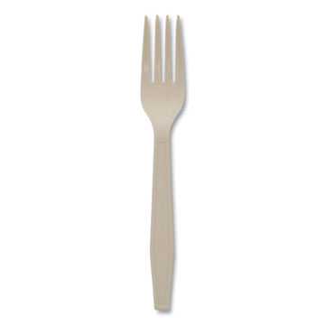 Pactiv Evergreen Earthchoice Psm Cutlery, Heavyweight, Fork, 6.88", Tan, 1,000-carton freeshipping - TVN Wholesale